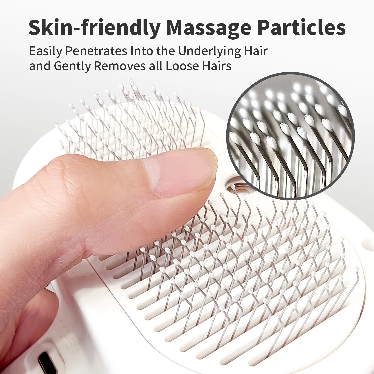 Professional Rechargeable Auto Misting Cat Grooming Brush with Self-Cleaning Mechanism for All Fur Types - Efficiently Reduces Static and Removes Loose Hair